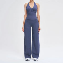 Women's 2-Piece Yoga Tracksuit | High Waist Leggings & Sports Bra Athletic Gym Fitness Workout Set