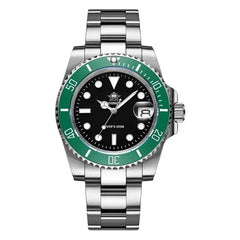 Luxury Stainless Steel Watch for Men - Green - Men’s Watches