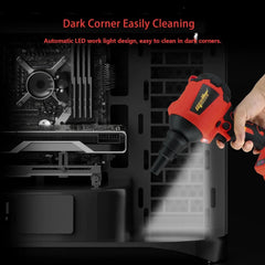 High Volume Cordless Compressed Air Duster - 50,000 RPM Brushless Motor & Multi Function Inflator
