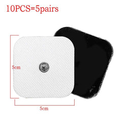 Electric TENS EMS Electrode Pads – Reusable Gel Therapy Replacement Pads