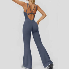 Women's Push-Up Sports Jumpsuit | Gym Tracksuit Yoga Suit Fitness Romper Stretch Bodysuit Activewear