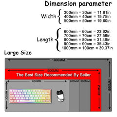 400×900mm Anime Gaming Mouse Pad Anti Slip Rubber by Snagg A Mouse Pad