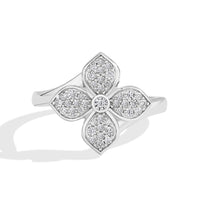Original Moissanite Cross Flower Ring by Snagg A Ring