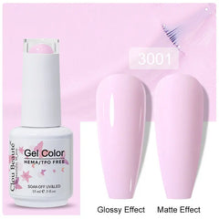 Professional 15ml HEMA & TPO Free Gel Polish – High-Performance Red & Multi Tone Semi Permanent Varnish