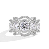 1ct Round Cut Moissanite Ring - SnaggIt