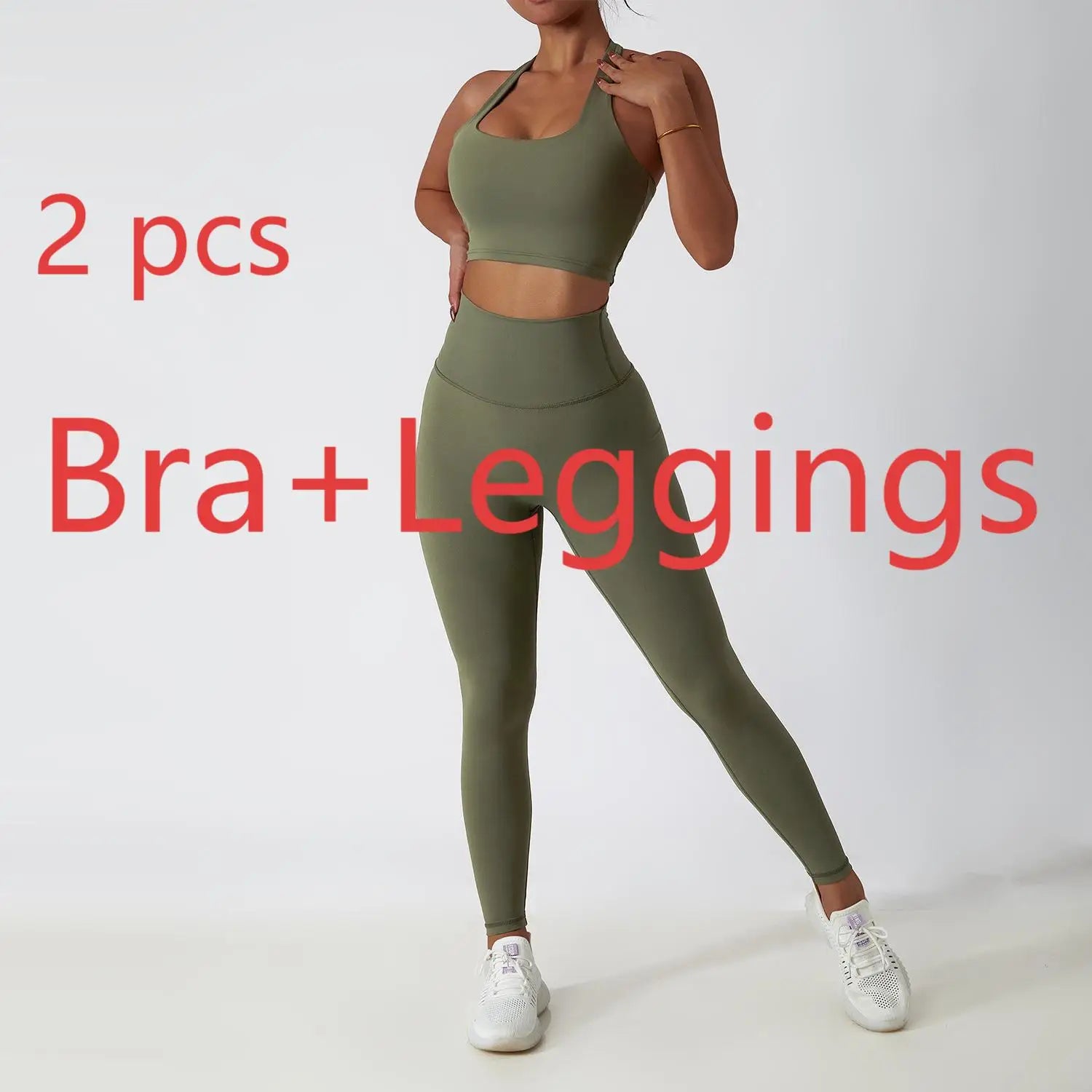 Women's 2/3-Piece Soft Breathable Yoga Set | High Waist Fitness Gym Suit Tracksuit Workout Clothes
