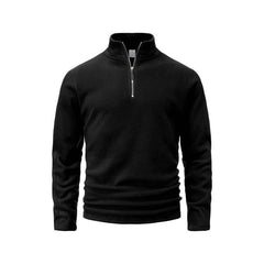 Men’s Stand-Up Collar Half-Zip Pullover | Trendy Autumn/Winter Versatile Top
