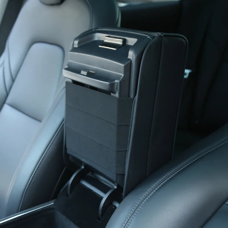Armrest Box Cushion Pad with Dual Cup Holders by Snagg An Armrest