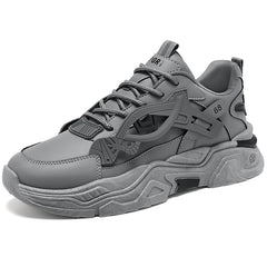 Men’s Mesh Thick-Soled Casual Sneakers by Snagg A Shoes