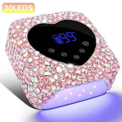 72W Professional Cordless UV/LED Nail Station – High Capacity Rechargeable Dryer with Smart HD Display