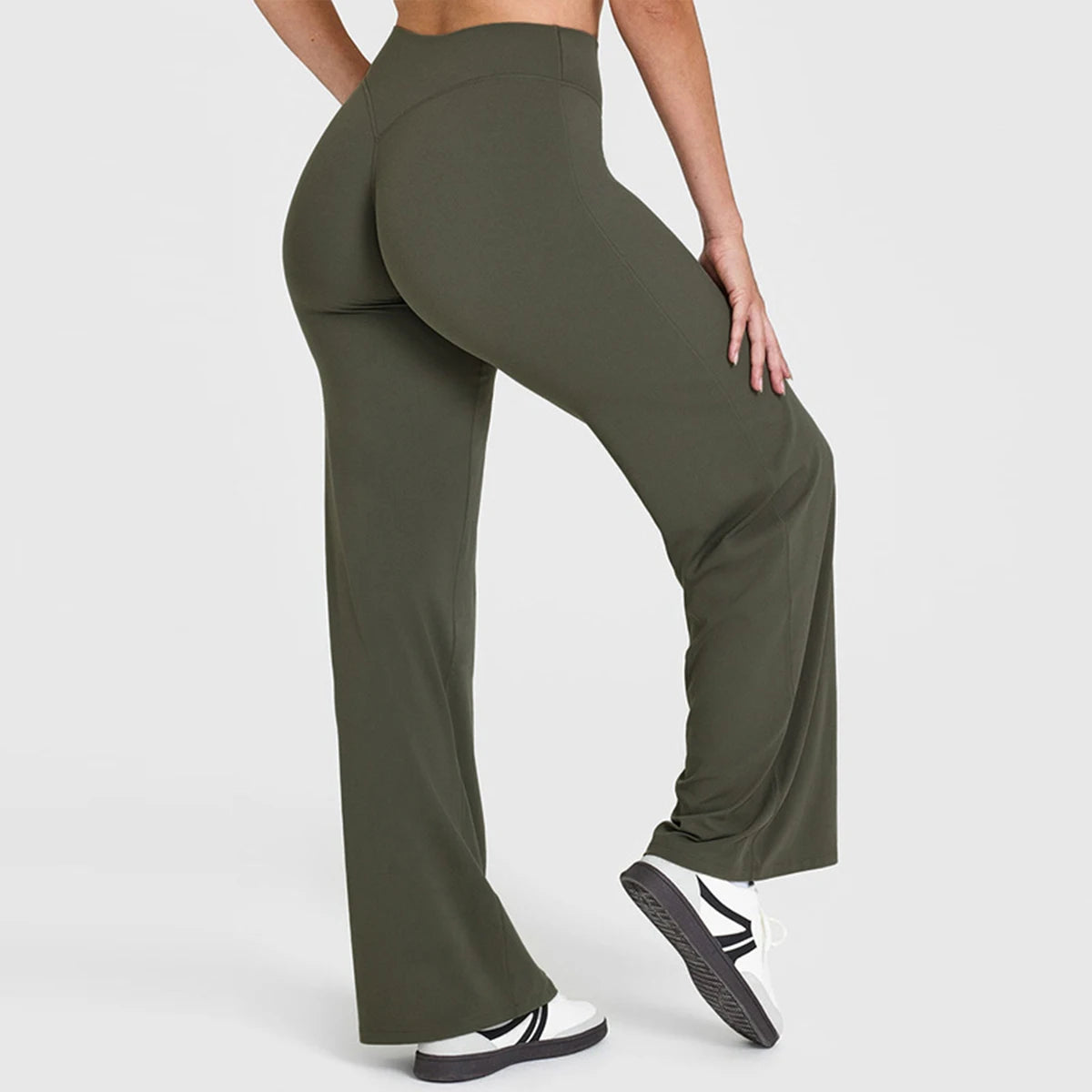 Women's Flared Wide-Leg Yoga Leggings | Seamless Breathable Fitness Versatile Casual Pants