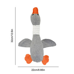 Plush Goose Squeaky Dog Toy by Snagg A Toy