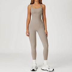 Women's Sports Jumpsuit Gym Set | Training Yoga Suit Fitness Romper Stretch Workout Bodysuit