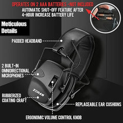 Tactical Earmuff Electronic Anti-noise Headphone by Snagg A Safety Headphones