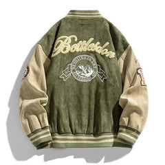 Baseball Embroidered Bomber Jacket - SnaggIt