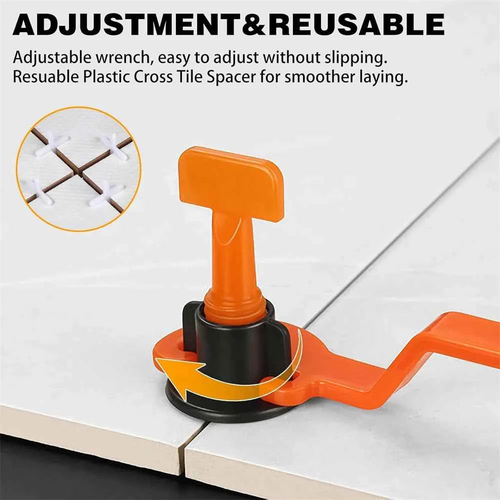 Tile Leveling System Kit Spacers | Floor & Wall Leveler Locator Positioning Set for Tiles Installation