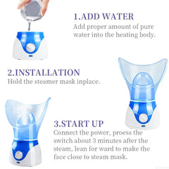 Facial Steamer Aromatherapy Machine – Hot & Cold Nano Mist Spa Device