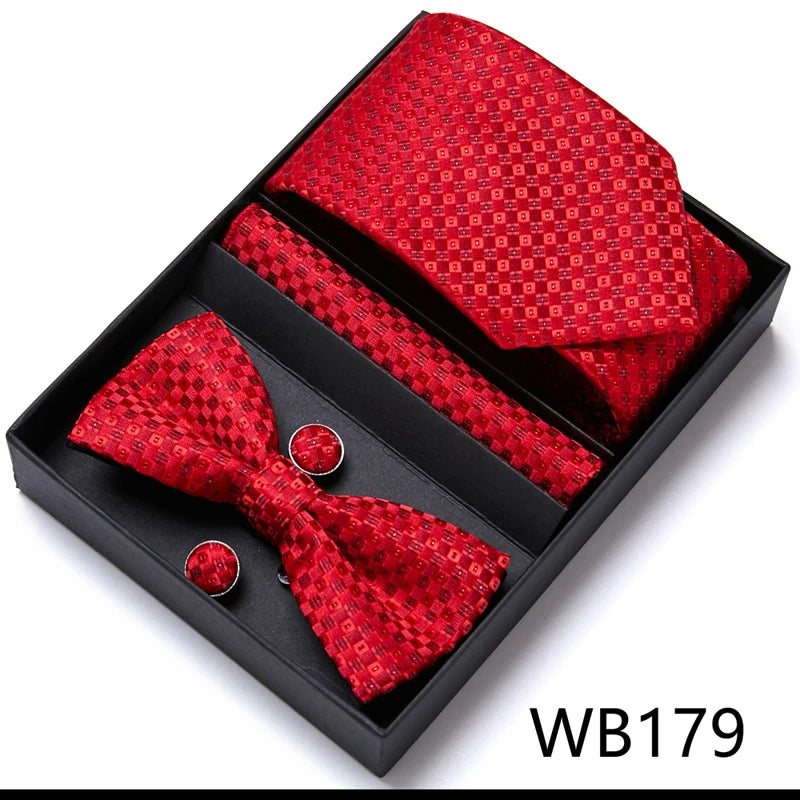 Men’s Luxury Tie & Bow Set - WB179 - Others In Fashion