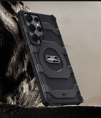 Magnetic Military Rugged Armor Magsafe Case - For Samsung Galaxy S25 Ultra