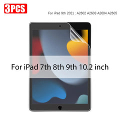 3 Pack Paper-Feel Screen Protector for iPad – Matte PET Writing & Drawing Film (No Glass)