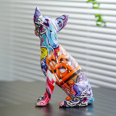 Graffiti Chihuahua Resin Sculpture by Snagg A Sculpture