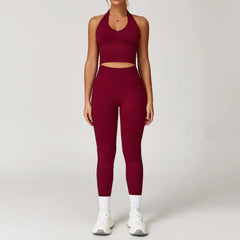Women's 2/3/4-Piece Seamless Yoga Set | Long Sleeve Tracksuit Sports Bra Gym Leggings Activewear