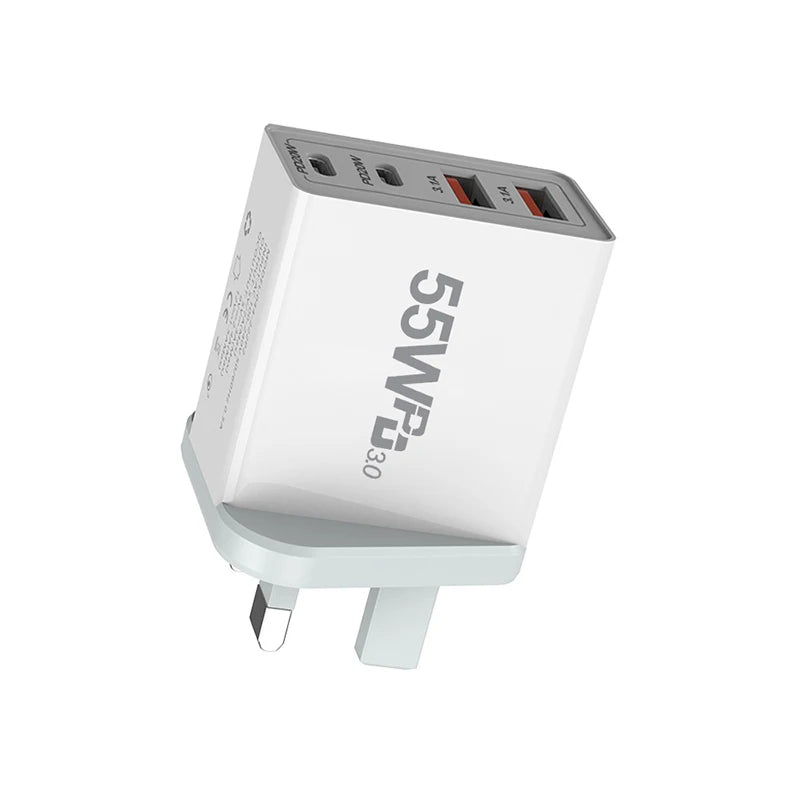 EU/US/UK/AU Plug USB Quick Charging Adapter by Snagg An Adapter