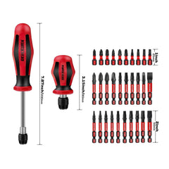 32-Piece Magnetic Screwdriver Set - SnaggIt