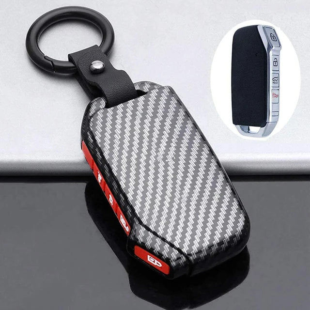4 Bottons Carbon Fiber ABS Car Key Cover by Snagg A Key Cover
