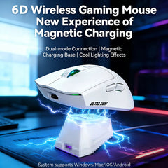 X11 Lightweight Wireless Gaming Mouse | PAW3311 Sensor & Magnetic RGB Charging Dock