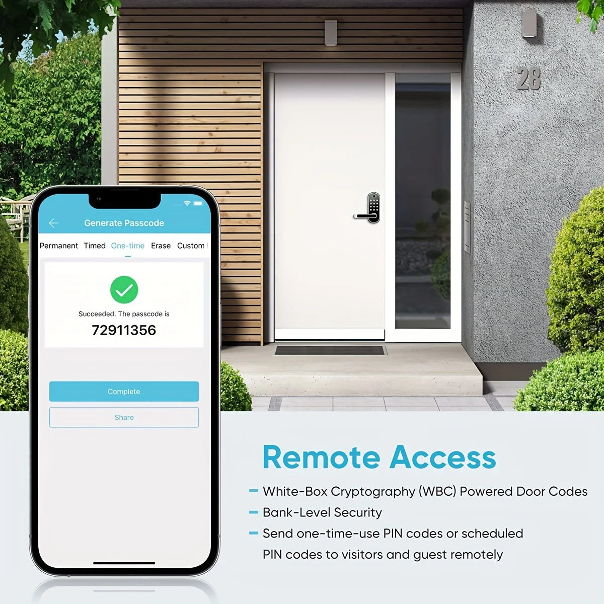 Smart Fingerprint Door Lock – WiFi Keyless Entry with Touchscreen by Snagg A Smart Door Lock