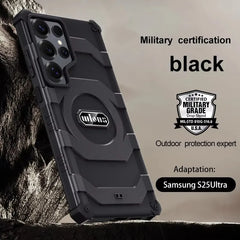 Magnetic Military Rugged Armor Magsafe Case - For Samsung Galaxy S25 Ultra