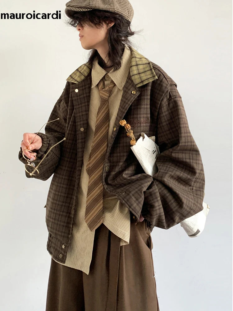 Oversized Patchwork Plaid Jacket by Snagg A Jacket