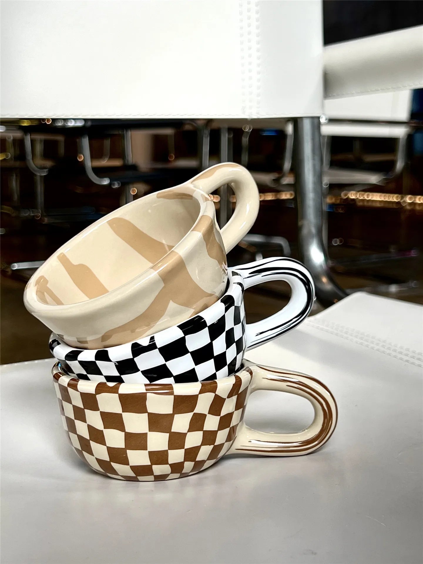 Premium Ceramic Mug Home Coffee Cup Irregular Flower Design by Snagg A Cup