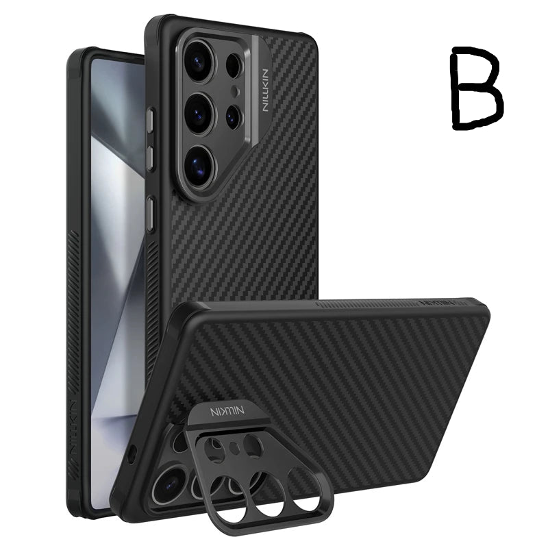 Magsafe Aramid Fiber Case For Samsung Galaxy S25 Ultra With Kickstand by Snagg A Phone Case