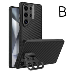 Magsafe Aramid Fiber Case For Samsung Galaxy S25 Ultra With Kickstand by Snagg A Phone Case