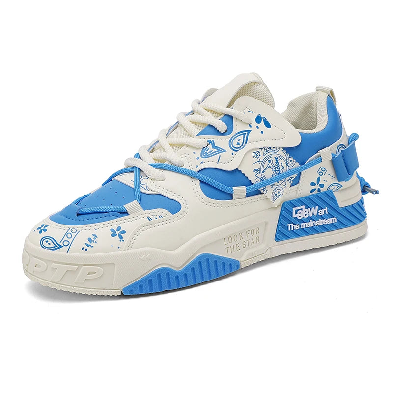 Men’s Thick Sole Casual Board Sneakers by Snagg A Shoes