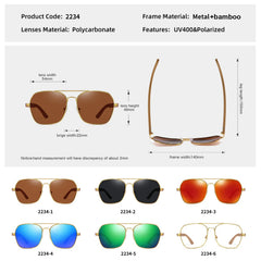 Fashion Retro Metallic Square Sunglasses by Snagg It Sunglasses