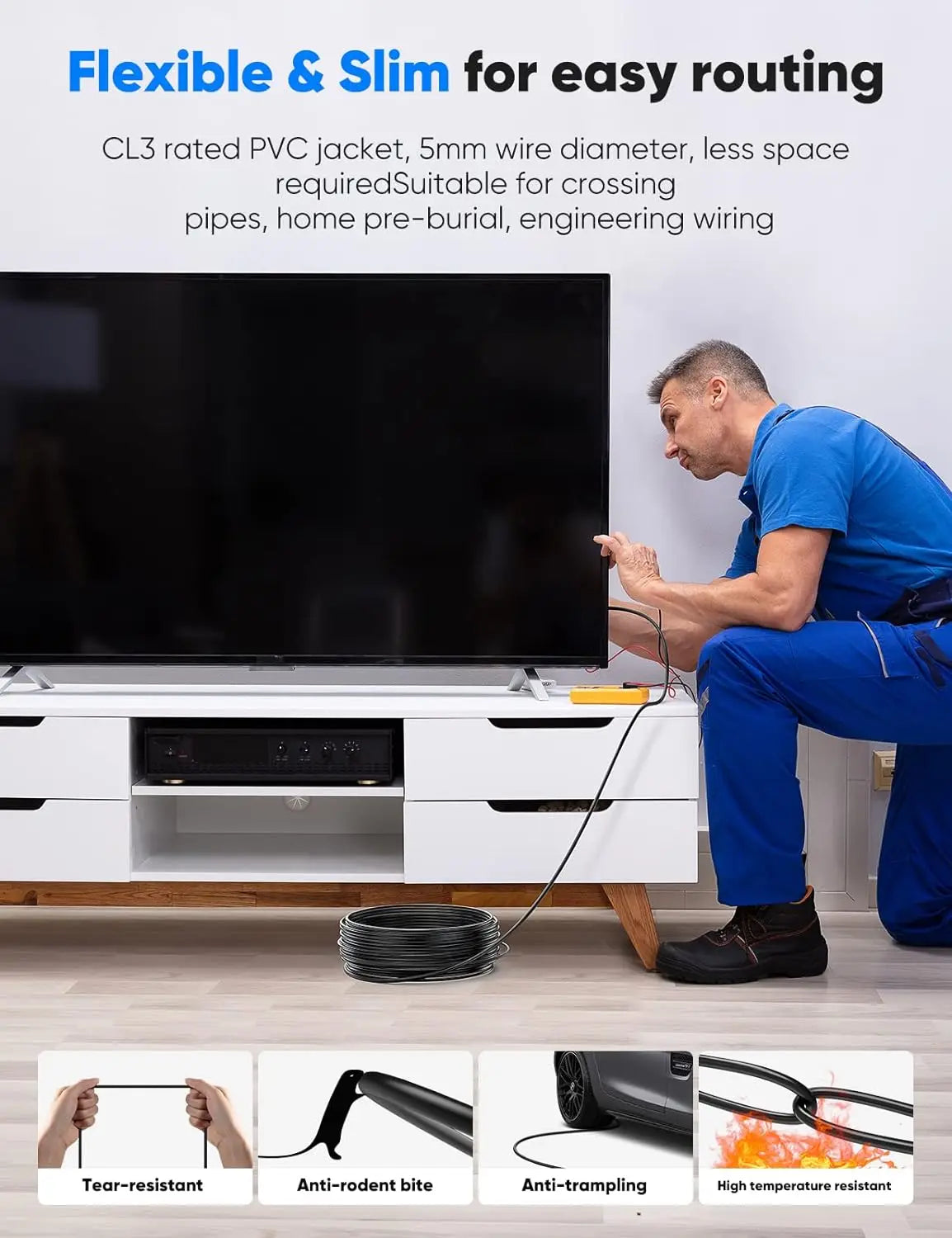 10M 8K HDMI 2.1 Fiber Optic Cable Support for PS5 & PC by Snagg An HDMI Cable