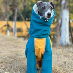 Waterproof 4 Leg Fleece Winter Jacket for Italian Greyhound