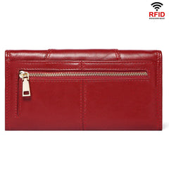 Genuine Leather RFID Long Wallet by Snagg It Wallet