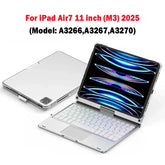 360 Degree Flip Backlit Magic Keyboard For iPad 11th Generation A16/ iPad Air 7 11 13 inch by Snagg A Wireless Keyboard