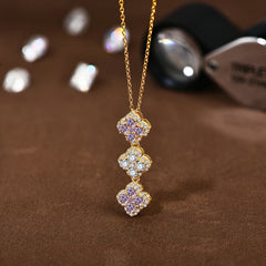 Full Solid 925 Sterling Silver Moissanite Pendant Necklace by Snagg A Necklace