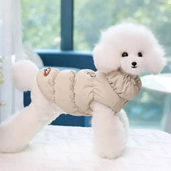 Padded Dog Vest Jacket – Windproof Warm Winter Coat for French Bulldog, Chihuahua & Poodle