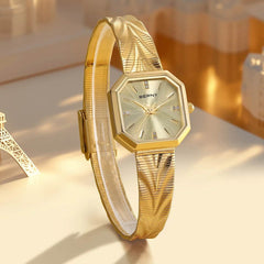 BERNY Women’s Octagonal Gold Quartz Watch - SnaggIt