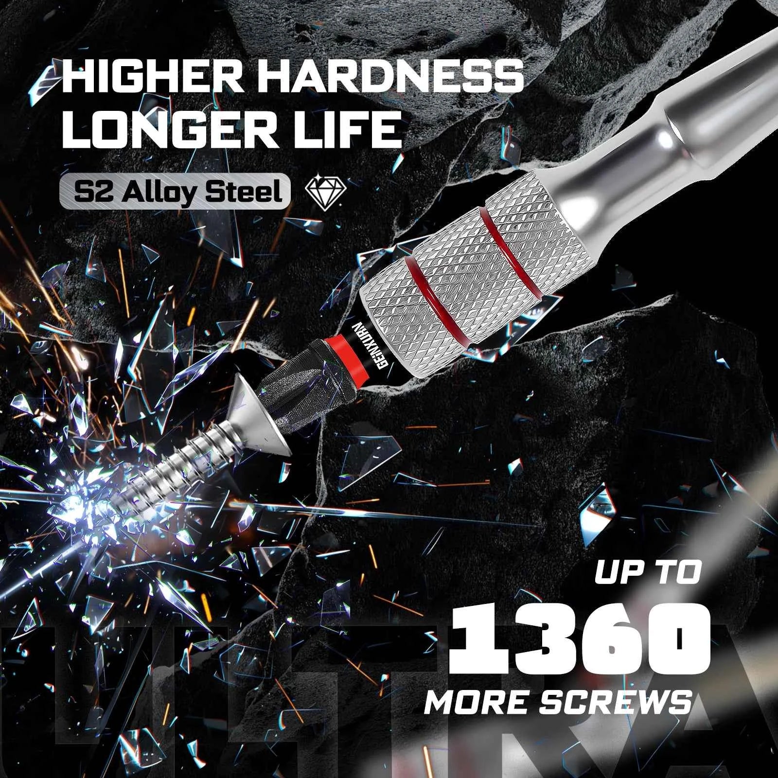 Mini Ratchet Wrench Set 33pcs | 1/4" Adapter S2 Steel Magnetic Screwdriver Bits Colour-Coded Base