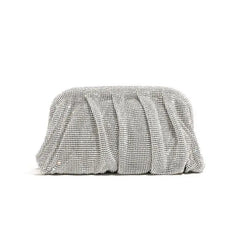 Shiny Rhinestone Crystal Fold Evening Clutch by Snagg It Purses
