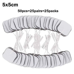 Reusable TENS/EMS Electrode Pads – Self-Adhesive Gel Therapy Patches (20–100 Pack)