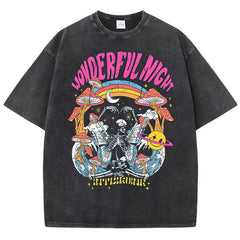 Wonderful Night Print Womans Streetwear T-Shirt