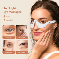 3D EMS Eye Massager Glasses – Red Light Anti Fatigue Eye Care Device